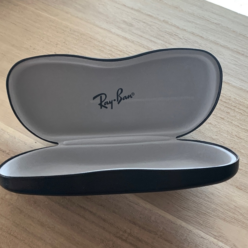 Empty Ray-Ban Black and Gray Eyeglass hard Case